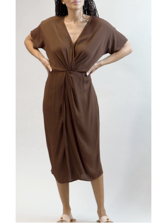 Noonday Collection Dresses & Skirts - NWT NOONDAY COLLECTION Brown Midi INDIA TWIST DRESS Teak WOMENS US Sizes 2 4 6 8